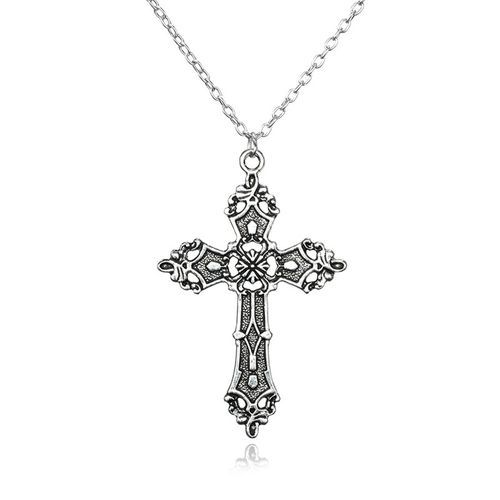 Athenas Big Cross Necklace Gothic Vintage Victorian Y2k Grunge Jewelry  Silver Big Large Pendant - Etsy | Pretty jewellery, Jewelry lookbook,  Grunge jewelry