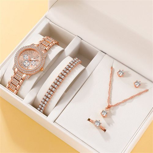 Watch necklace sale and earring set