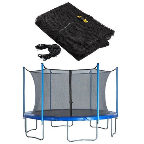 thumbnail image 2 of 12ft Trampoline Safety Enclosure Net - Replacement Nylon Protection Net For Outdoor Trampolines 2 of 9