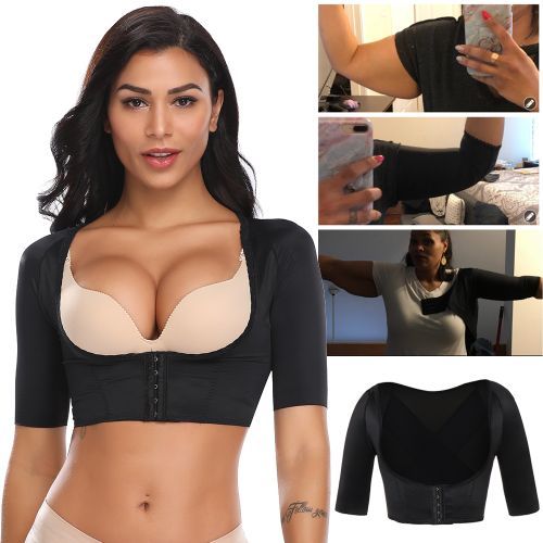 Plus Size Women's Arm Shaper Tops Arm Lift Slimmer Compression Sleeves  Support Garment Post Surgical Corrector