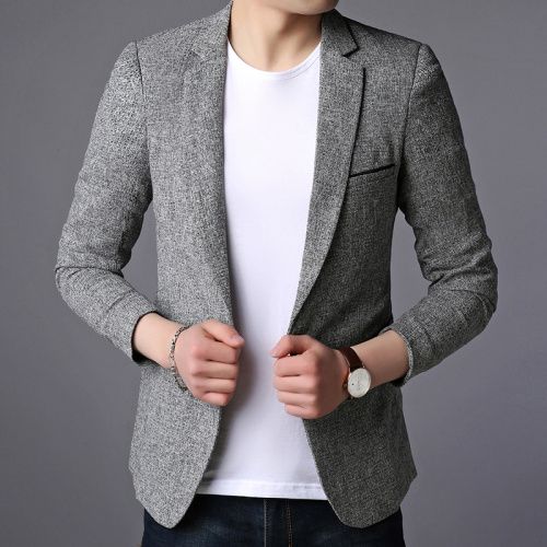 Fashion Men Suit Jacket Casual Bs Men Formal Jacket Popular Design Men light Grey Jumia Nigeria