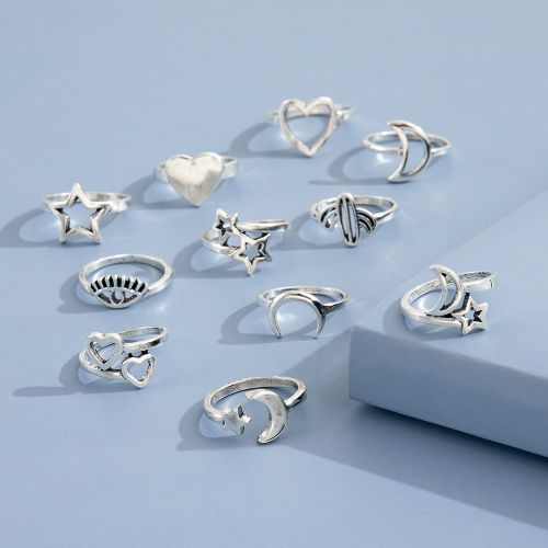 Fashion 11 Pcs/set Knuckle Ring Set For Ladies Women Rings Jewelry Fashion  Gift