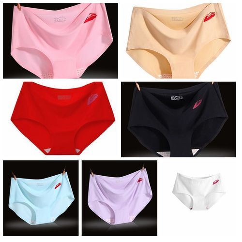 Fashion Panties Underwear Ladies' Traceless Ice Silk Breathable-multicolour