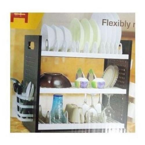 Qasa New Rustless 3 tier Plastic Dish Drainer And Plate Rack Jumia Nigeria