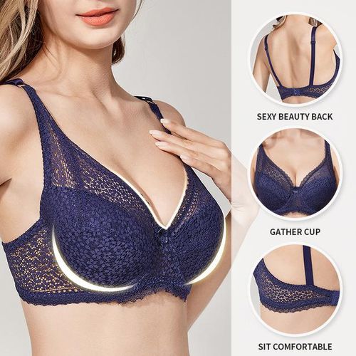 Women's Thin Bra with No Steel Ring Small Chest Large Size
