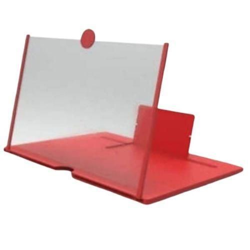 Generic 12inch 3D Mobile Phone Screen Magnifier HD Video Amplifier Stand Bracket-red - image 4