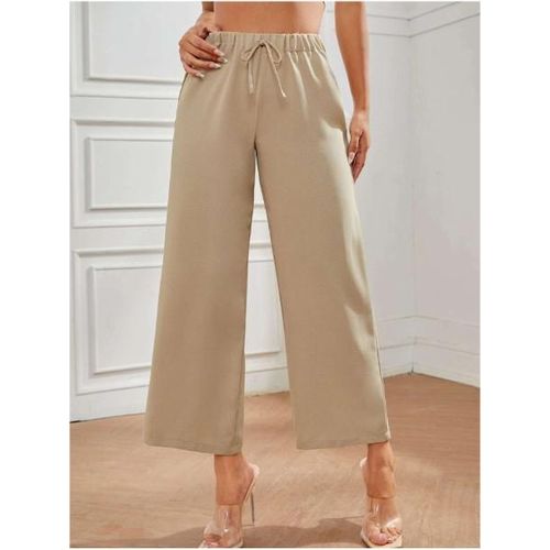 product_image_name-Fashion-High Waist Knot Front Trousers Pants-1