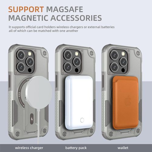 product_image_name-Generic-For iPhone 15 Pro Max Armor Magsafe Holder PC Hybrid TPU Phone Case-2