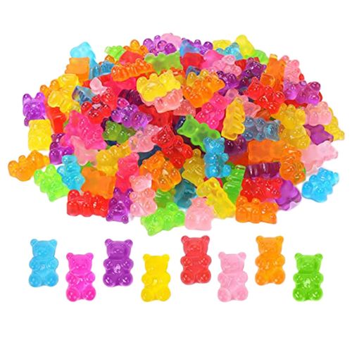 Generic 50 Pieces Nail Charms Gummy Bear Nail Charms For Nail Art