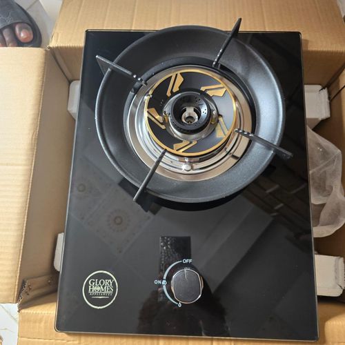 Generic Single burner Glass top Automatic Ignition Gas Cooker- Net burner