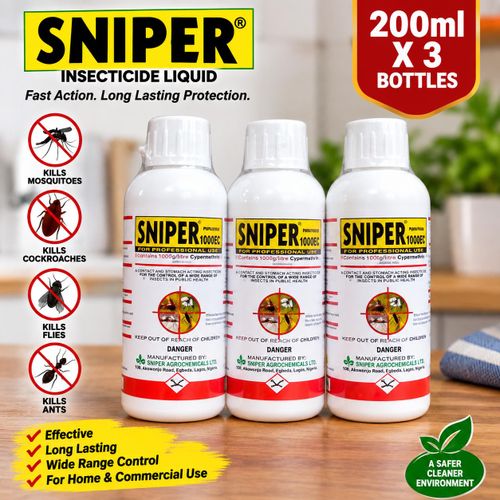 Generic SNIPER Insecticide 1000EC DDVP - 200ml (3 Bottles)