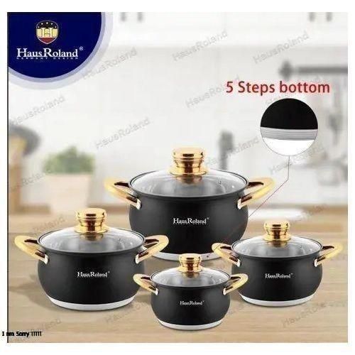 Generic 5 Sets Non-stick Cast Pot Cookware With Oven Mitts