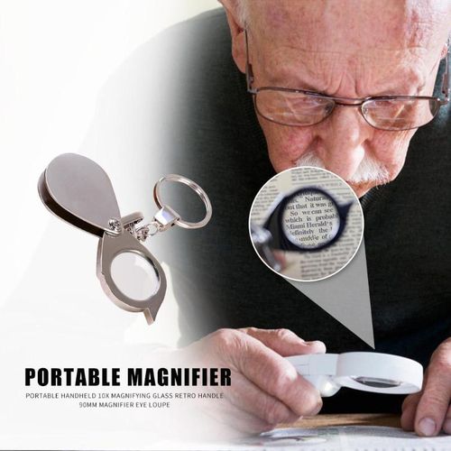 6X/8X/10X Mini Pocket Folding Magnifier Jewelry Magnifying Glass