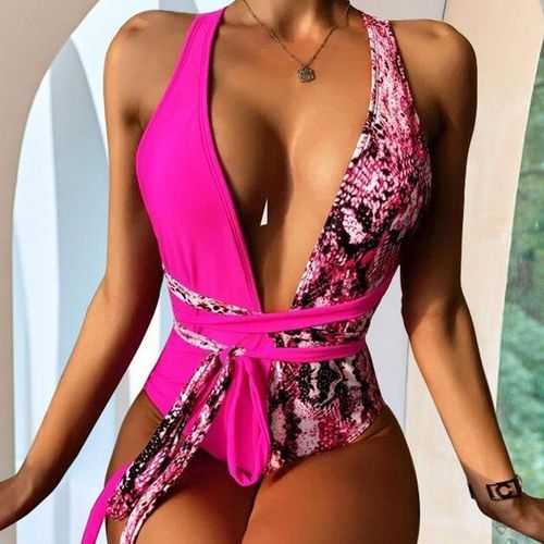 Women Bikini Swimsuit Summer Sexy Hollow Out Halter Bandage