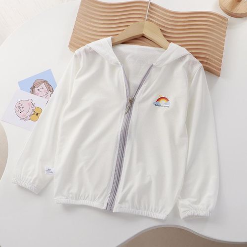 product_image_name-Fashion-Baby Girls Clothes Newborn Breathable Thin UV-proof Children Sun-protective Clothing School &Outdoor White-3