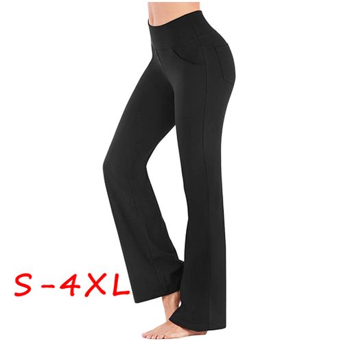 Women's Plus Size Bootcut Yoga Pants With Pockets
