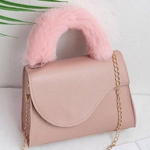 Fashion Women Crossbody Bag Plush Shoulder Bag For Ladies Chain Handbags Pink Jumia Nigeria