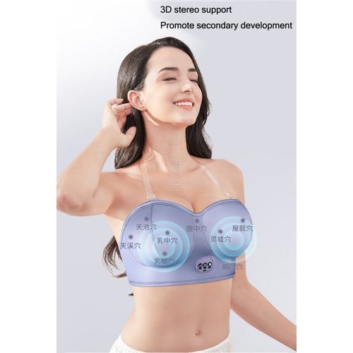 Generic Charging Electric Breast Massage Bra Vibration Chest