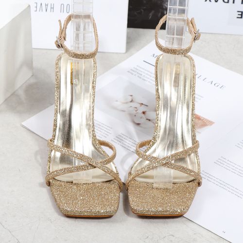Jessica Simpson shoes high heels pumps black & gold... - Depop