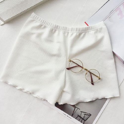 Fashion (White)Women Soft Seamless Safety Short Pants Summer Under Skirt Shorts  Cotton Breathable Short Tights Comfortable Panties DOU