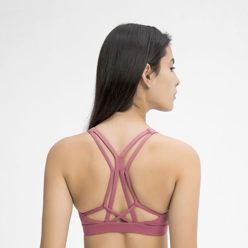 Strappy Cross Back Sports Bra, Strappy Sports Bra Clothing