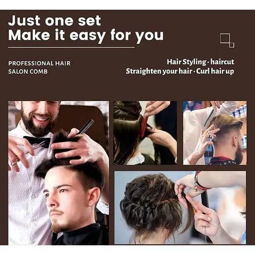 Generic 10pcs Barber / Hairdressing Comb Set-Professional Hair Styling Comb - image 2