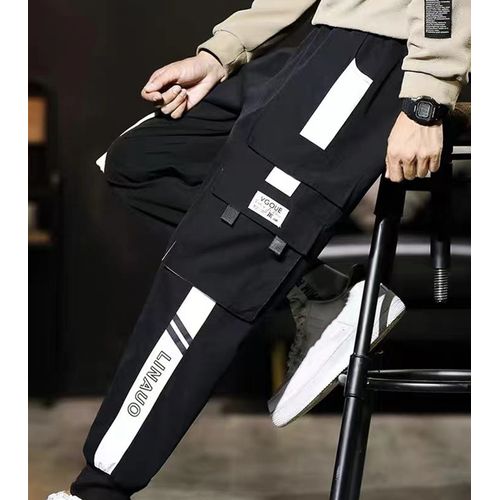 Fashion Mens Casual Cargo Trendy Combat Pockets Pants Joggers