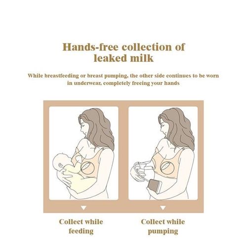 product_image_name-Generic-2pcs Breast Milk Collector Extractor saver catcher Wearable Nipple Protectors Breast Feeding Nursing Cup BPA Free -S-2