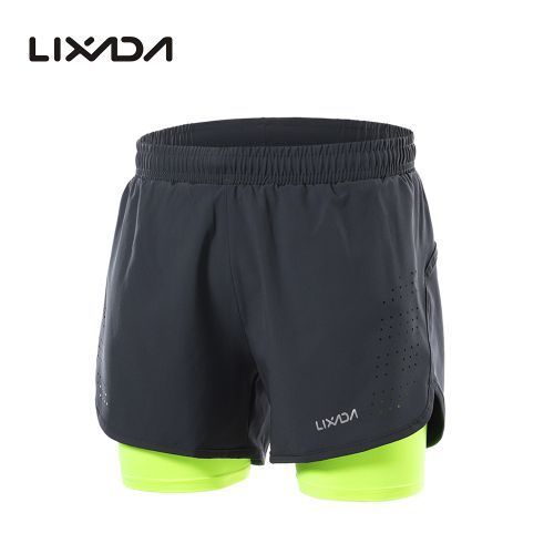 Fashion Men's Running Shorts Quick Dry Breathable With Liner