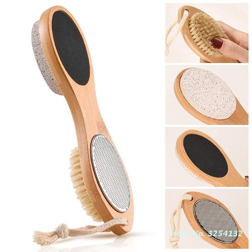 Foot Brush - 4 in 1 Brush, Foot Rasp, Pumice Stone & Foot File