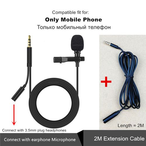 Lavalier Microphone Clip-on Lapel Mic