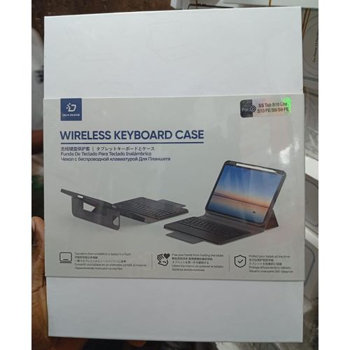 Generic Wireless Keyboard Case for Samsung Galaxy Tab S10 Lite / S10 FE / S9 / S9 FE - Black