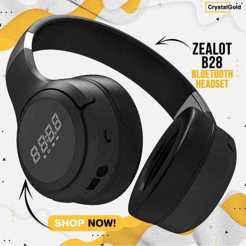 Zealot B28 LCD Display Wireless Bluetooth Stereo Bass Headphones Jumia Nigeria