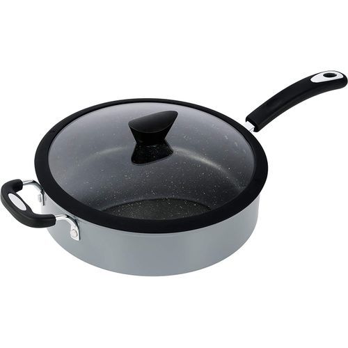 The All-in-One Stone Saucepan and Cooking Pot by Ozeri - 100% Apeo, GenX, Pfbs, Pfos, PFOA, NMP and NEP-Free German-made Coating