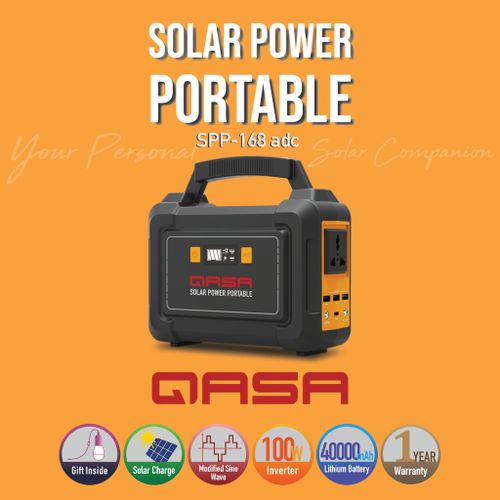 Qasa Solar Power Portable SPP-168 Adc