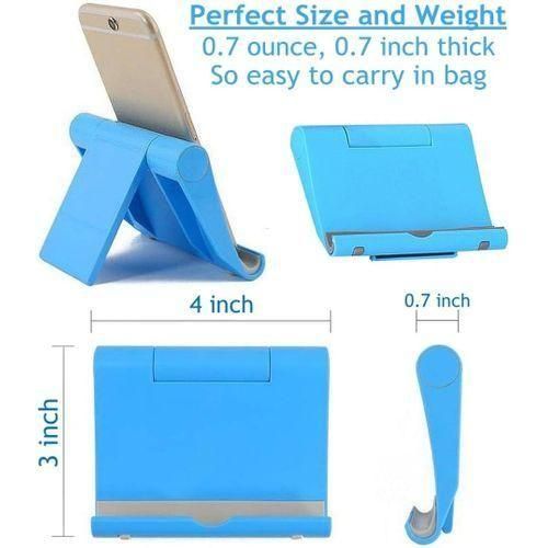 Generic Phone stand, phone holder, desktop stand, phone/tablet stand (blue) - image 4