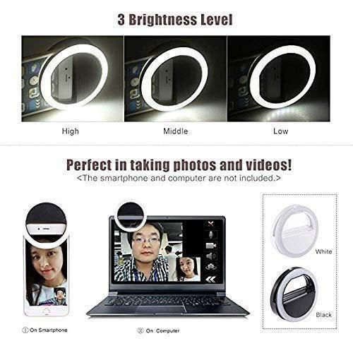 product_image_name-Generic-Clip-On Selfie Ring Light – Adjustable LED Lighting for Phones & Tablets, Rechargeable, Perfect for Photos, Videos, TikTok & Zoom-2
