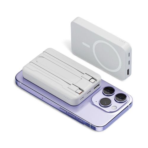 product_image_name-Magsafe2-Magnetic Dual Charging Power Bank - k-04 - 20000mAh - White-2