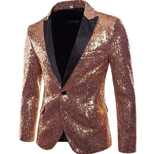 Fashion Gorgeous Rose Gold Men Show Coat Men s Shiny Sequins Suit Jacket Type 1 Jumia Nigeria