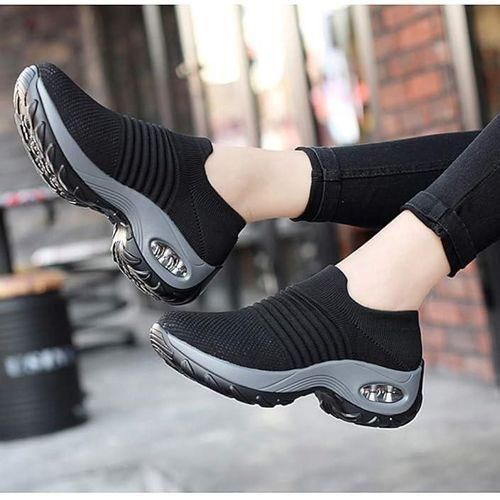 product_image_name-Fashion-Trending Ladies Black Sneakers-1