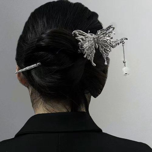 Fashion Handmade Simple Shiny Rhinestone Hair Styling Tools Tassel Hair  Clip Butterfly Hair Sticks Hair Accessories PURPLE - Walmart.com