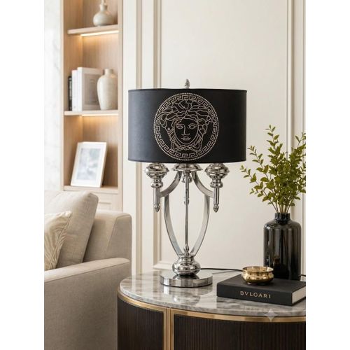 Generic Luxury Medusa Embellished Table Lamp