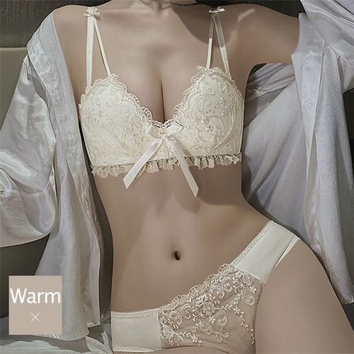 Fashion Underwear Cute Girl Small Breasts Gathered Bras No Steel Ring Breast  Top