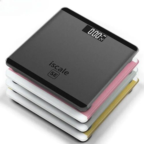 Personal Scale Electronic Body Weight Scale with LCD Display, Tempered Glass Platform & High Precision Sensor