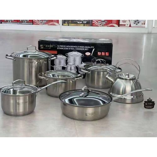 Generic 12pcs zeptal cookware set