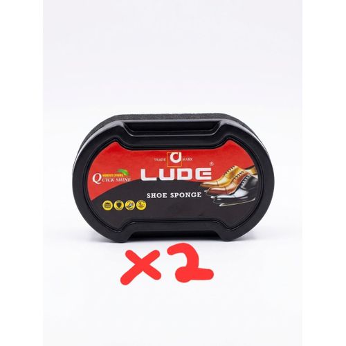 Generic LUDE Quick Shine Shoe Sponge X2