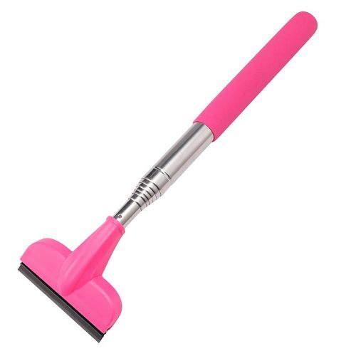 Generic Raclette De Nettoyage De Vitres à Rétroviseur Télescopique,  Avec Rétroviseur Rétractable, Tige Double Face, Brosse D'essuie-glace,  Outils De Nettoyage Du Verre Pink