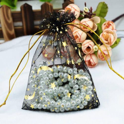 Generic 100pcs lot Moon Star Organza Bags 7x9cm Small Wedding Favor Charm Jewelry Packaging Bags Drawstring Bag Pouches Jumia Nigeria