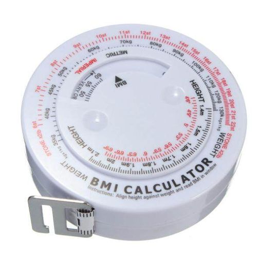 anna BMI Body Mass Index Retractable Tape 150cm Calculator Diet