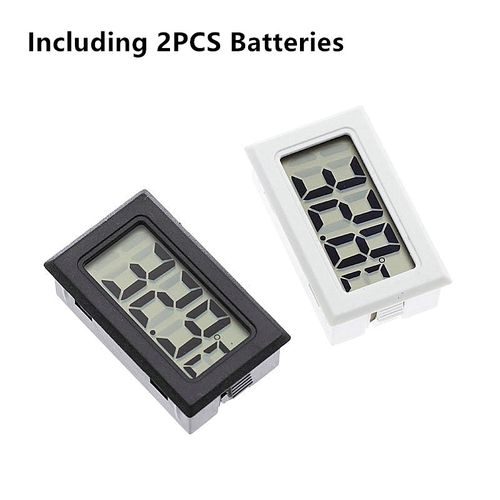 2pcs Mini Digital Indoor LCD Thermometer Hygrometer Gauge